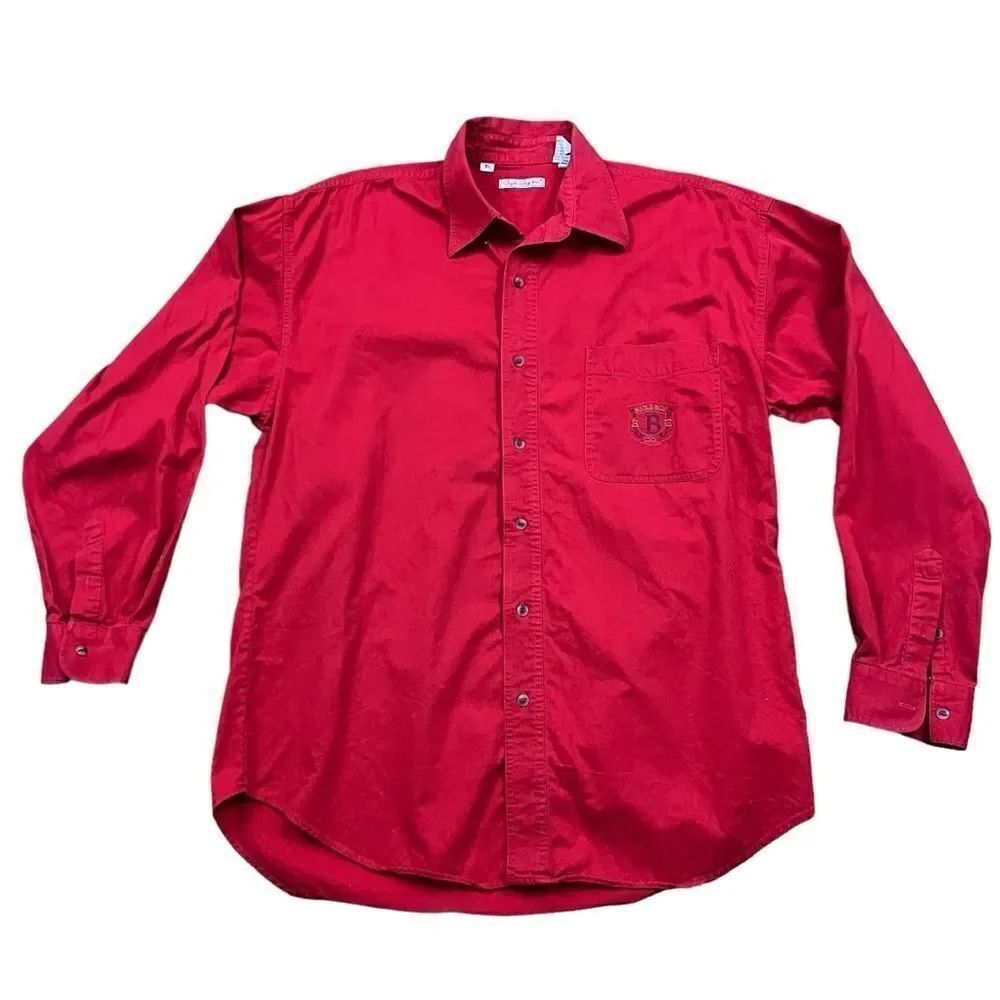Vintage Bugle Boy Embroidered Button Down Men's XL